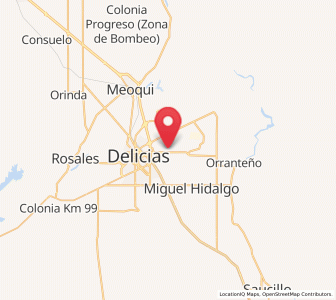 Map of Colonia Vicente Guerrero, Chihuahua