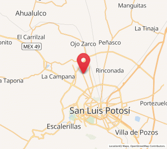 Map of Colorada, San Luis Potosí