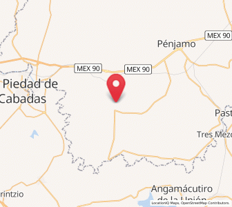 Map of Colorado de Herrera, Guanajuato