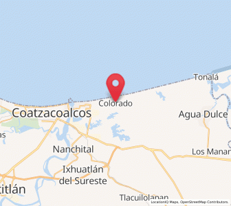 Map of Colorado, Veracruz