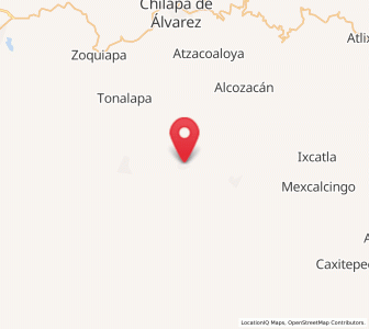 Map of Colotlipa, Guerrero