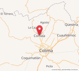Map of Comala, Colima