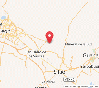 Map of Comanjilla, Guanajuato