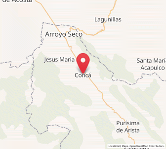Map of Concá, Querétaro