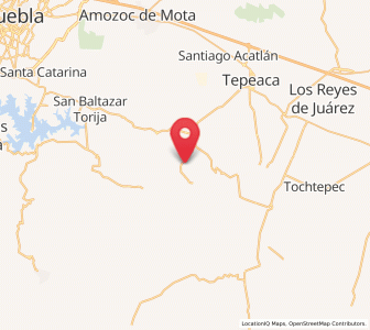 Map of Concepción Cuautla, Puebla