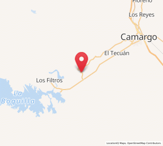 Map of Conchos, Chihuahua
