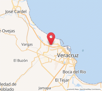 Map of Condado del Valle Dorado (Segunda Sección), Veracruz