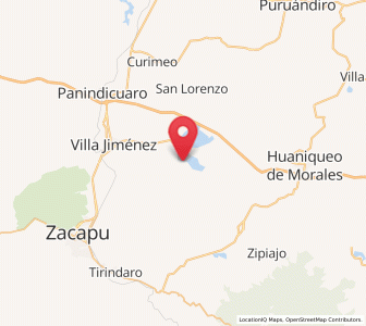 Map of Copándaro (Copándaro del Cuatro), Michoacán