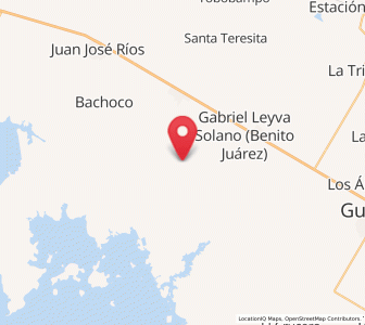 Map of Corerepe, Sinaloa