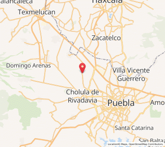Map of Coronango, Puebla