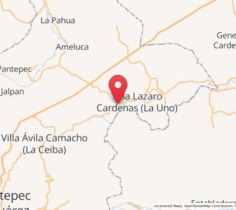 Map of Coronel Tito Hernández, Puebla
