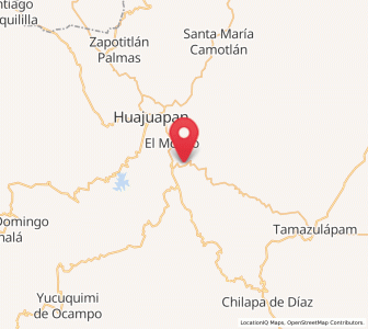 Map of Corral de Piedra, Oaxaca