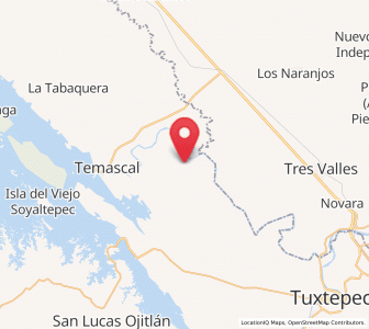 Map of Corral de Piedra, Oaxaca