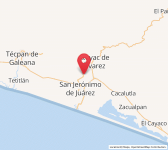 Map of Corral Falso, Guerrero