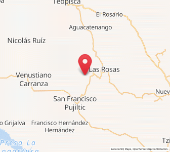 Map of Corral Hierba, Chiapas