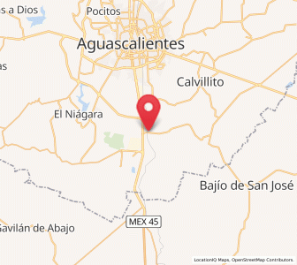 Map of Cotorina, Aguascalientes