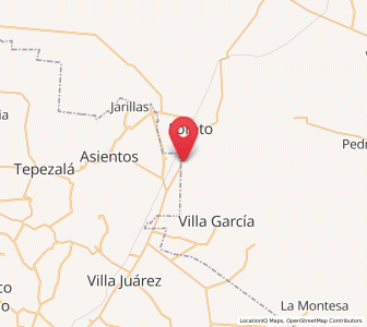 Map of Crisóstomos, Zacatecas