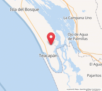 Map of Cristo Rey, Sinaloa
