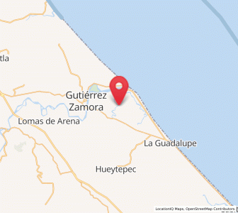 Map of Cruz de los Esteros, Veracruz