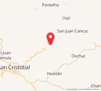 Map of Cruzchén, Chiapas