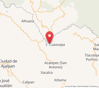 Map of Cuahuichotla, Puebla