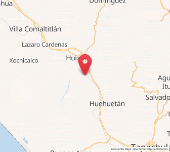 Map of Cuarto Cantón, Chiapas
