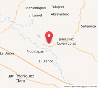 Map of Cuatotolapan Viejo, Veracruz