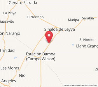 Map of Cubiri de la Loma, Sinaloa