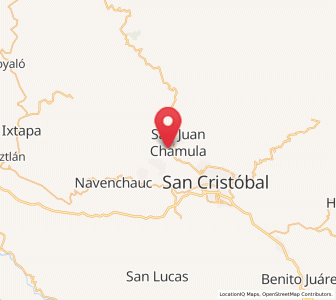 Map of Cuchulumtic, Chiapas