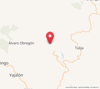 Map of Cuctiepa, Chiapas
