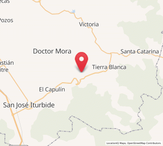 Map of Cuesta de Peñones, Guanajuato
