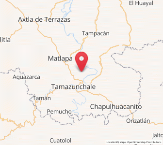 Map of Cuixcuatitla, San Luis Potosí