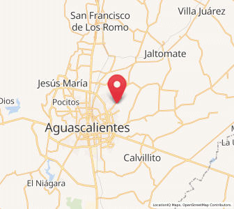 Map of Cumbres III, Aguascalientes