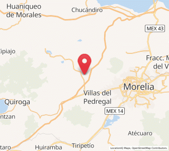 Map of Cuto de la Esperanza, Michoacán