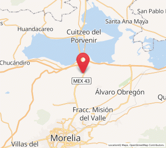 Map of Cuto del Porvenir, Michoacán