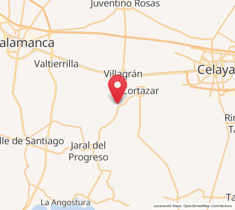 Map of De Parral, Guanajuato