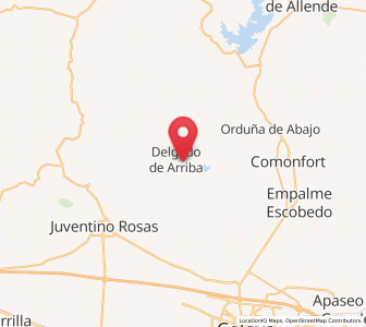 Map of Delgado de Abajo, Guanajuato