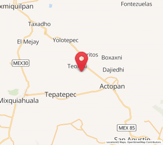 Map of Demacú, Hidalgo