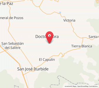 Map of Derramadero de Charcas, Guanajuato