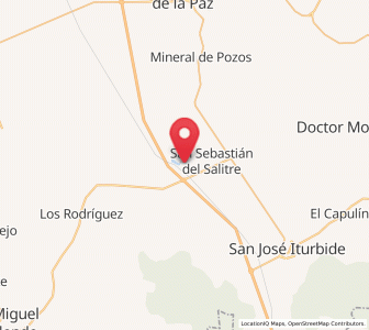 Map of Derramadero Segundo (Infiernillo), Guanajuato