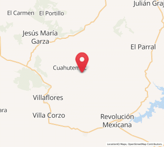 Map of Dieciséis de Septiembre, Chiapas