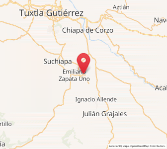 Map of Distrito Federal, Chiapas
