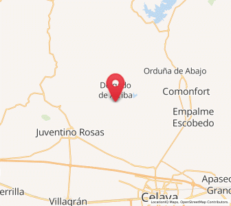 Map of Don Diego, Guanajuato