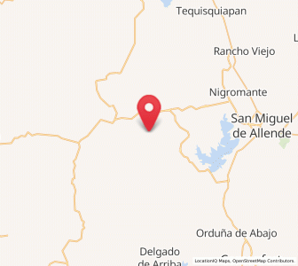Map of Don Francisco, Guanajuato
