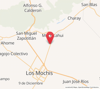 Map of Dos de Abril, Sinaloa
