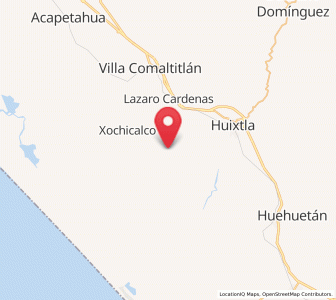 Map of Efraín A. Gutiérrez, Chiapas