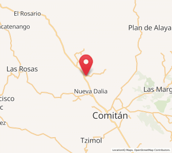 Map of Efraín A. Gutiérrez, Chiapas
