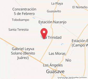 Map of Ejido Abelardo L. Rodríguez, Sinaloa