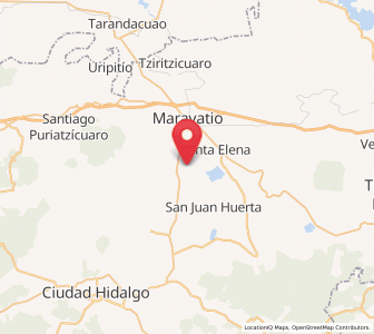 Map of Ejido de Pomas (Poblado de Dolores), Michoacán