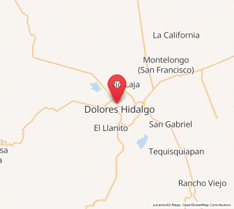 Map of Ejido Dolores, Guanajuato